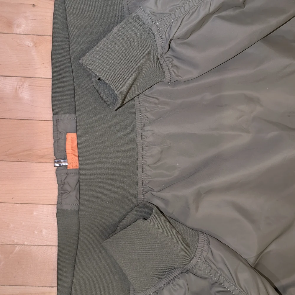 Alpha Industries L2B Scout Olive Green Bomber Jacket with Orange Lining - Picture 5 of 5
